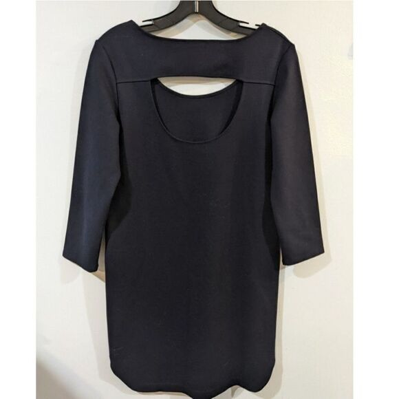 Club monaco | Navy Shift Dress with Cutout - Picture 2 of 6